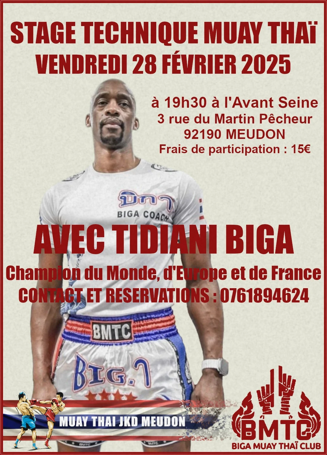 Affiche Stage Tidiani Biga